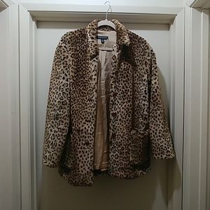Leopard Print Coat